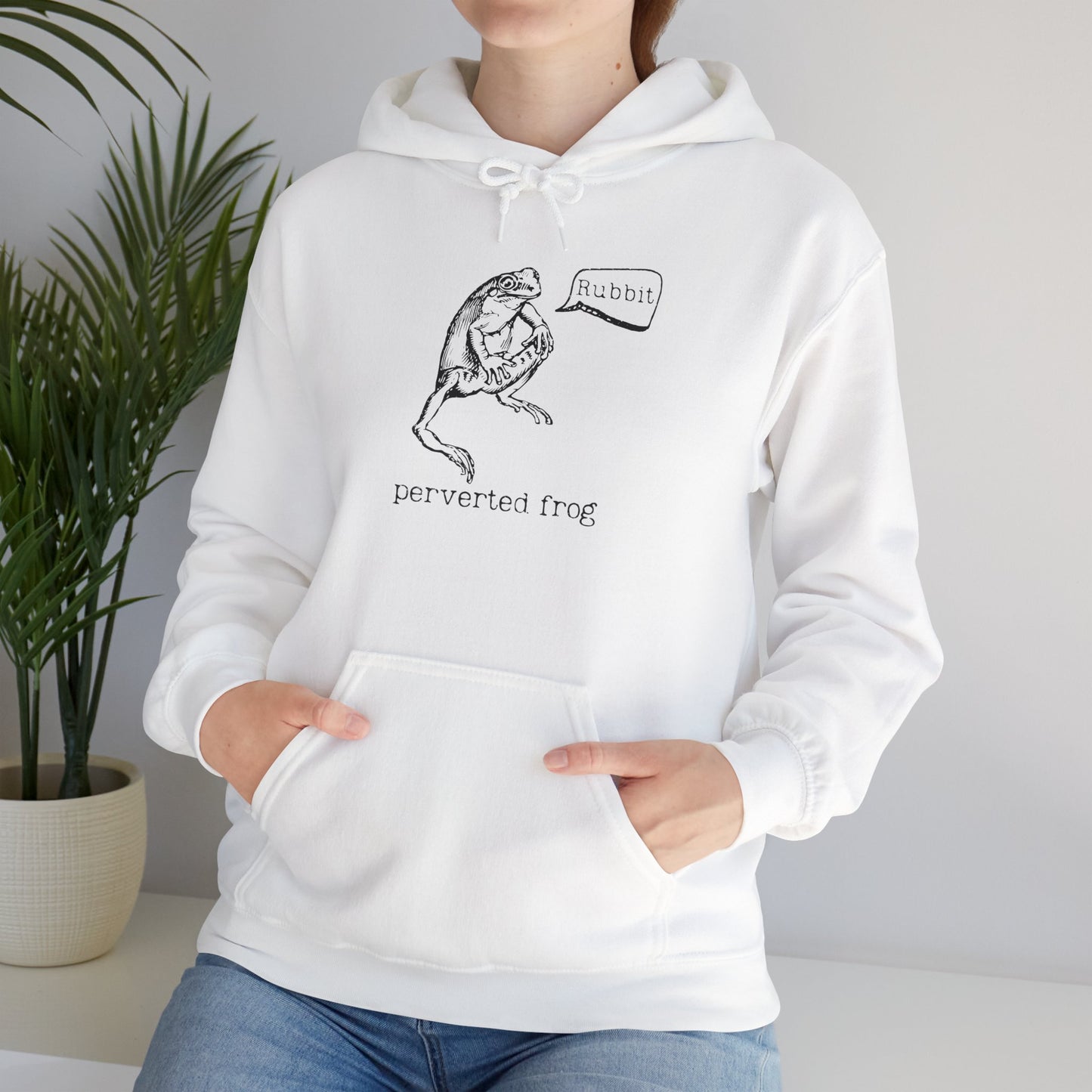 Perverted Frog Funny Hoodie