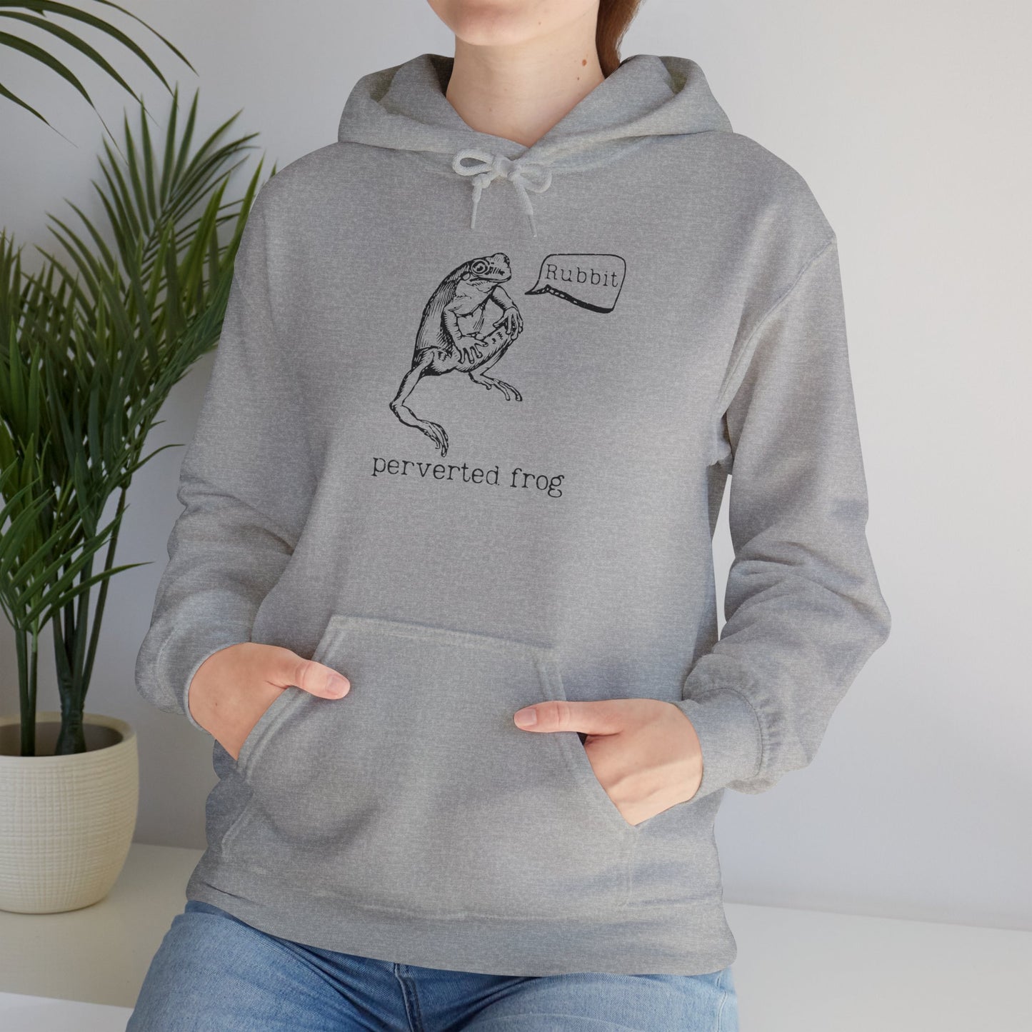 Perverted Frog Funny Hoodie