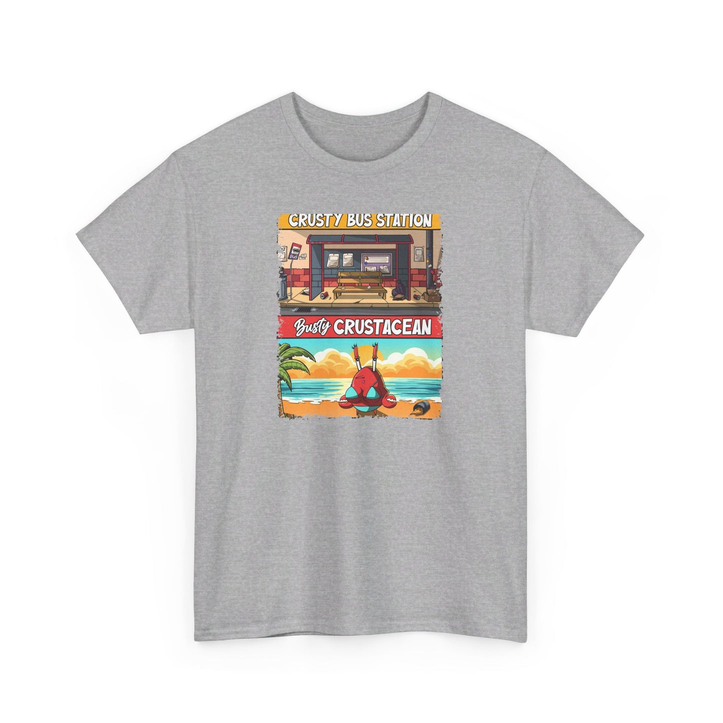 Crusty Bus Station Busty Crustacean T-Shirt
