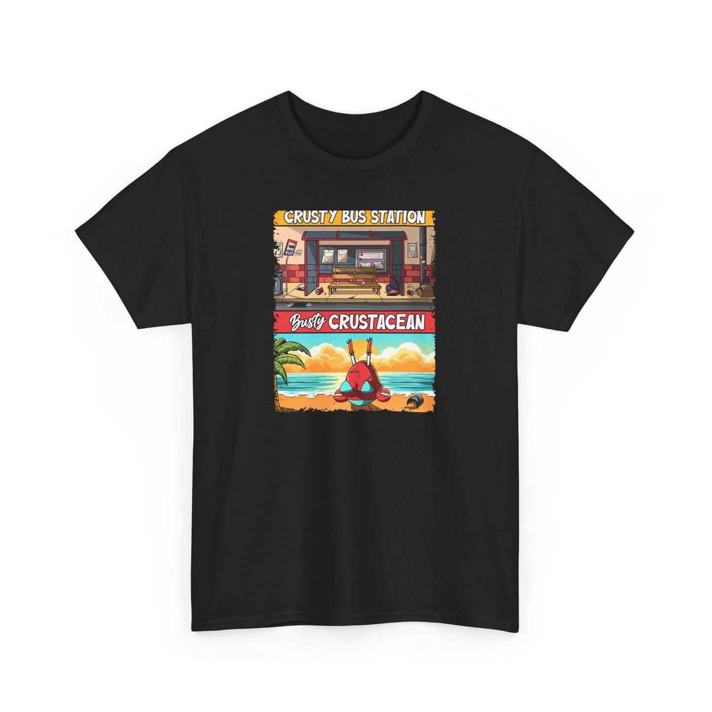 Crusty Bus Station Busty Crustacean T-Shirt