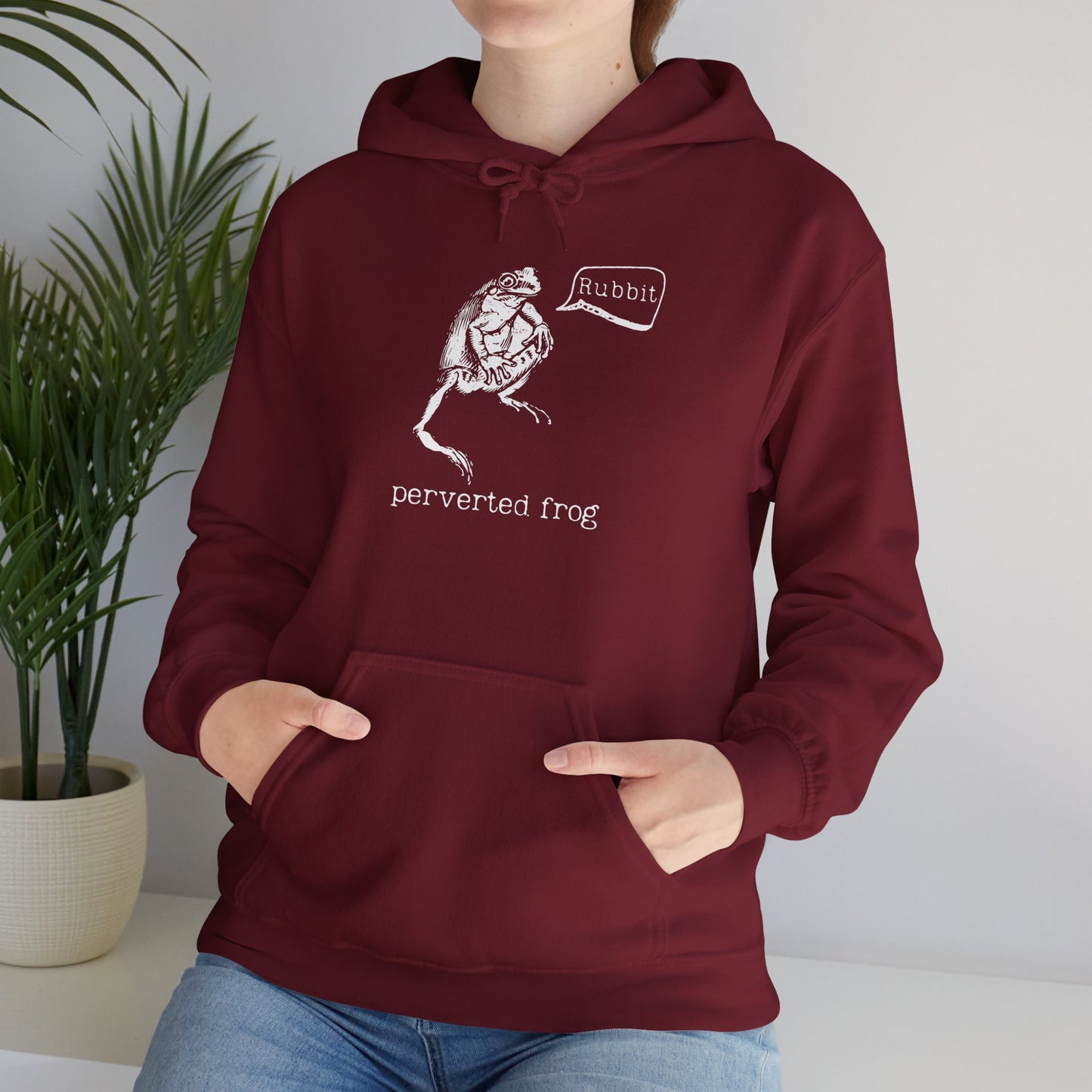 Perverted Frog Funny Hoodie