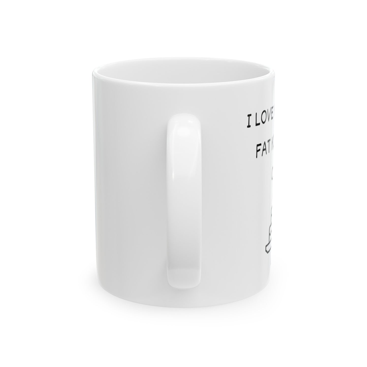 Fat Kid Loves Cake Ceramic Mug 11oz