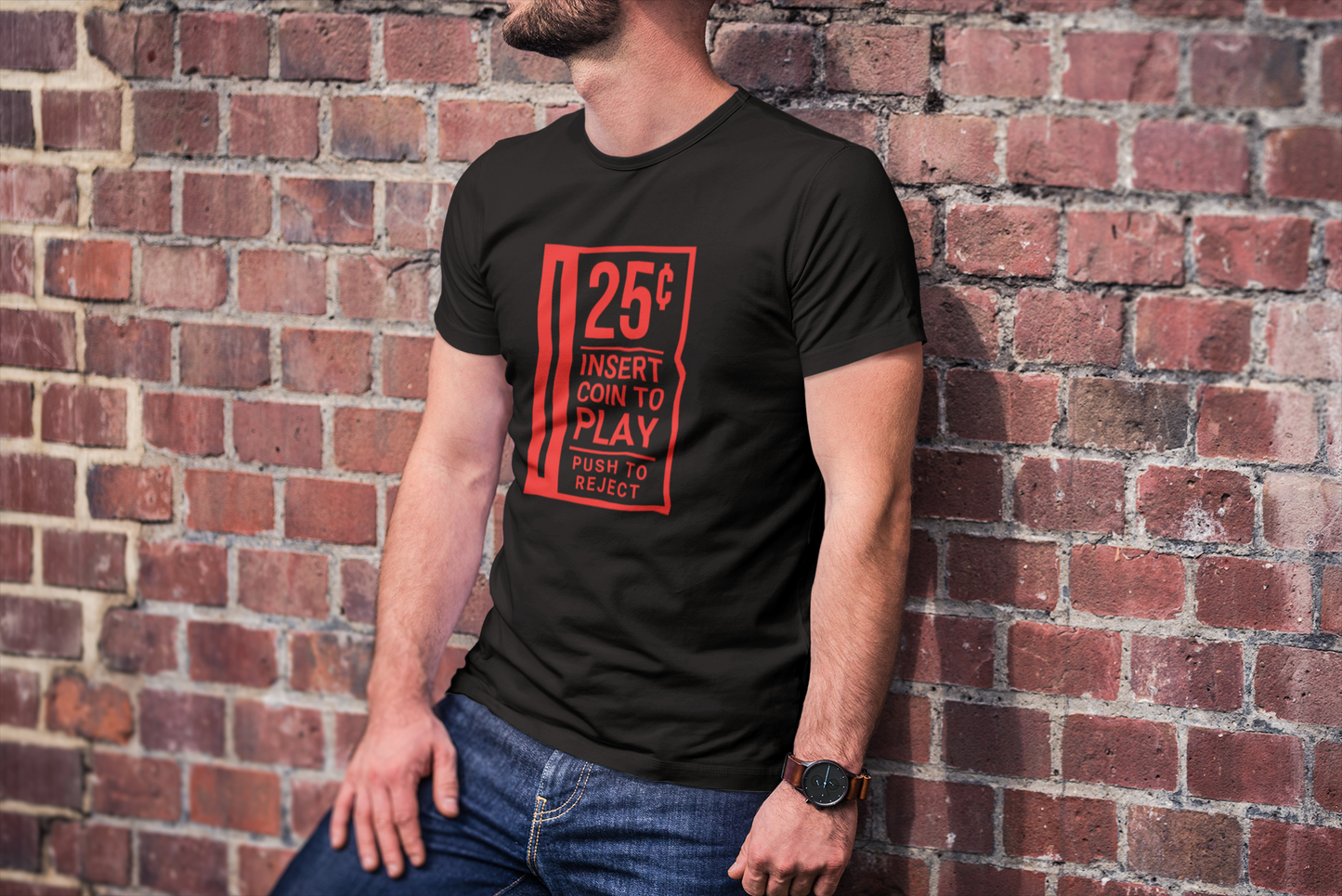 Insert Coin To Play Retro Gamer T-Shirt
