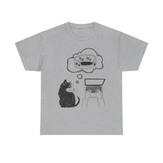 Cat Laptop Dream Bed T-Shirt