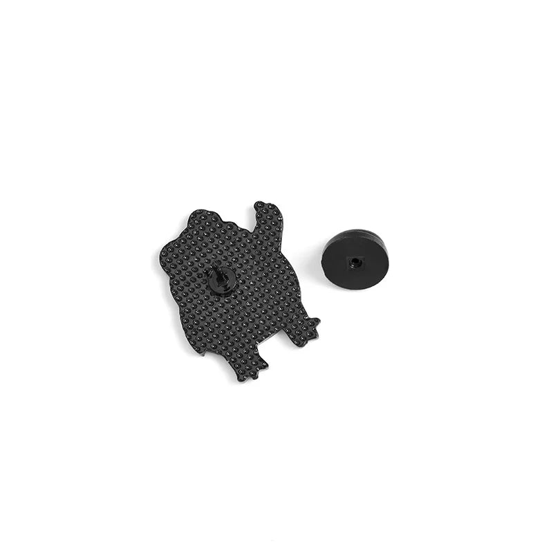 Funny Middle Finger Frog Brooch Pin