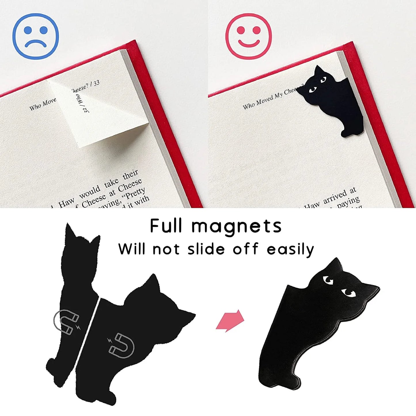 Adorable Magnetic Cat Bookmarks [WITHOUT THE CLAWS!]