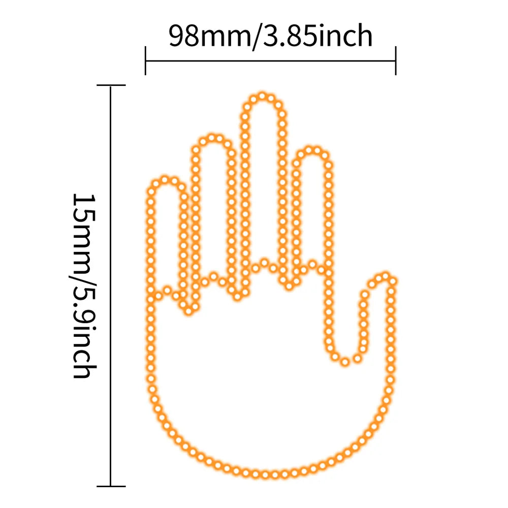 Car Hand Gesture LED Light [SHARE THE FEELS]
