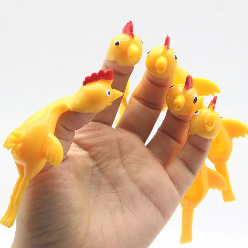 Slingshot Elastic Chicken Flying Finger Toy [LOOK OUT!]