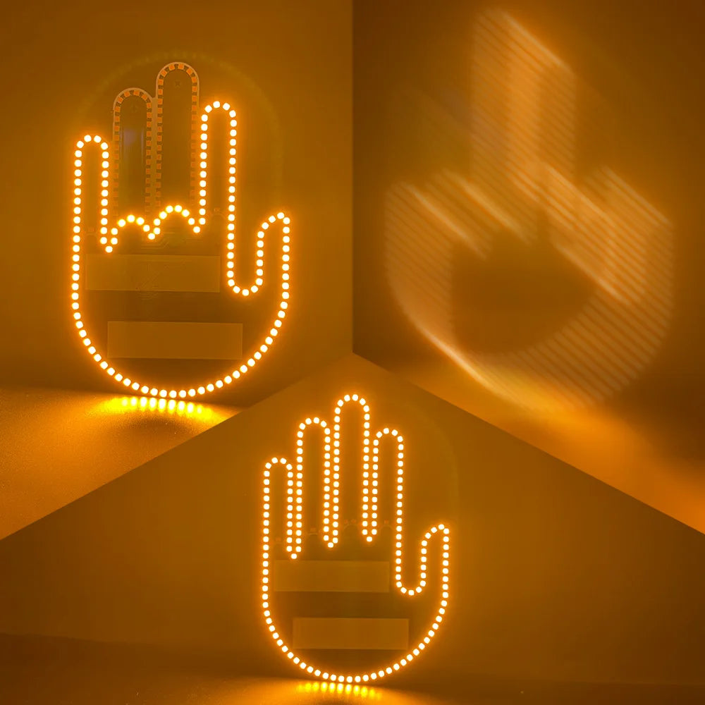 Car Hand Gesture LED Light [SHARE THE FEELS]